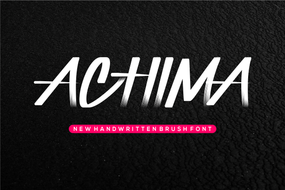 Achima: A Sporty Handwritten Font for Dynamic Editorial Design