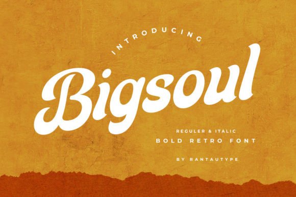 Bigsoul: A Retro Bold Script Typeface for Digital Brands