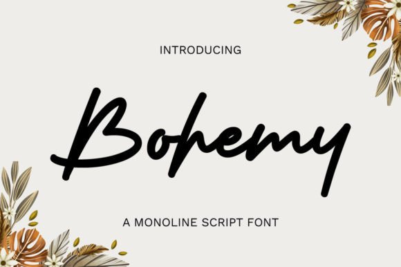Bohemy: The Graceful Script Typeface for Authentic Brand Identity
