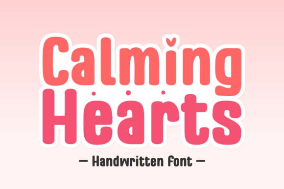 Calming Hearts Font for Web Design
