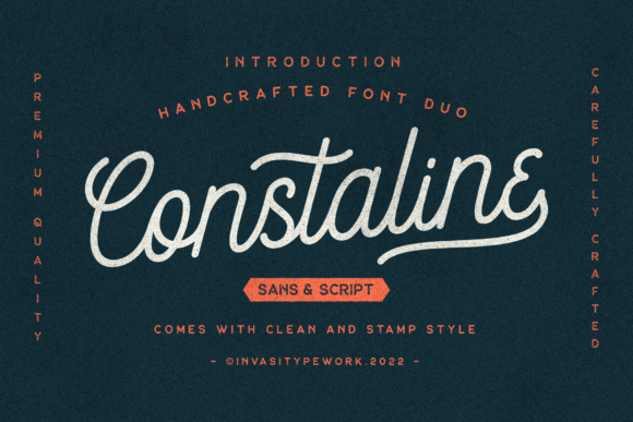 Constaline: A Vintage Font for Handmade Creations