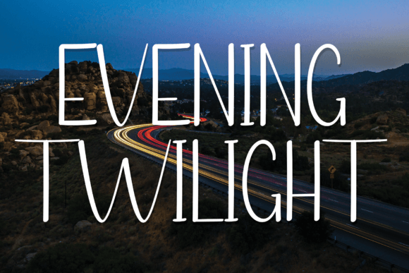 Evening Twilight Font for Handmade Creations