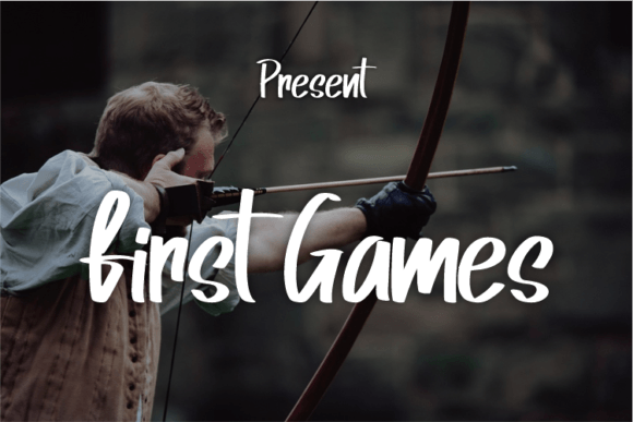First Games: A Modern Script Typeface for Editorial Design