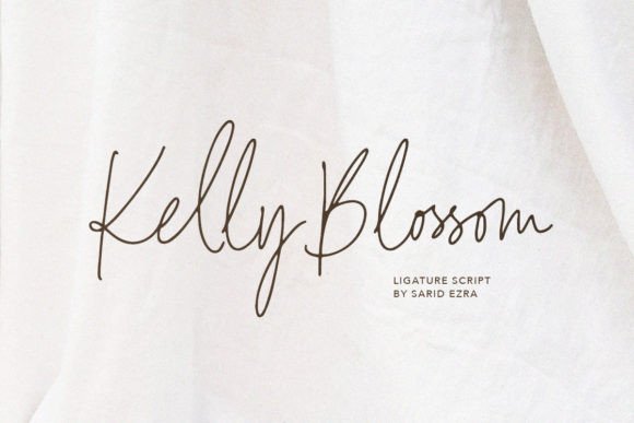 Kelly Blossom: A Modern Script Font for Creative Campaigns