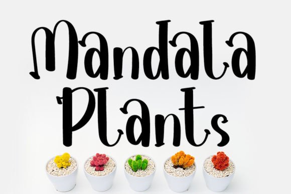 Mandala Plants Font for Digital Marketing