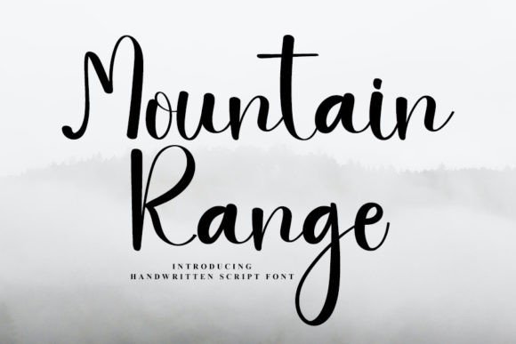 Mountain Range: A Timeless Handwritten Font for Editorial Design