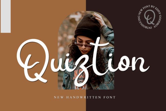 Quiztion: A Sweet Handwritten Font for Modern Branding