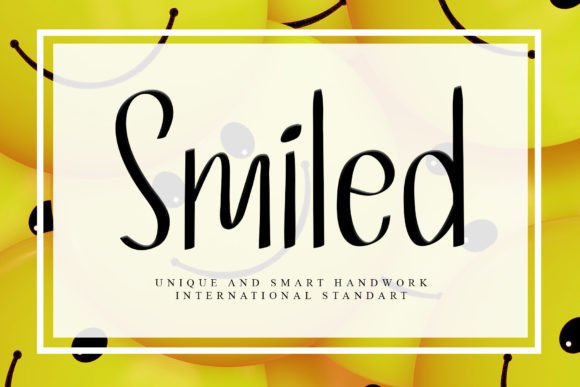 Smiled: The Handwritten Typeface That Elevates Your Craft Shop