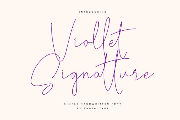 Viollet Signatture for Web Design