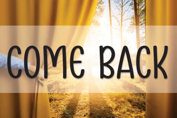 Why Come Back Is the Perfect Script Font for Editorial Design