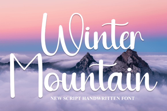 Winter Mountain: The Premium Script Font Elevating Modern Web Design