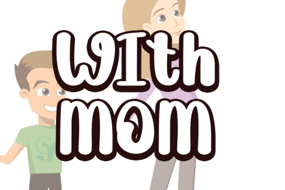 With Mom Font for Web Design
